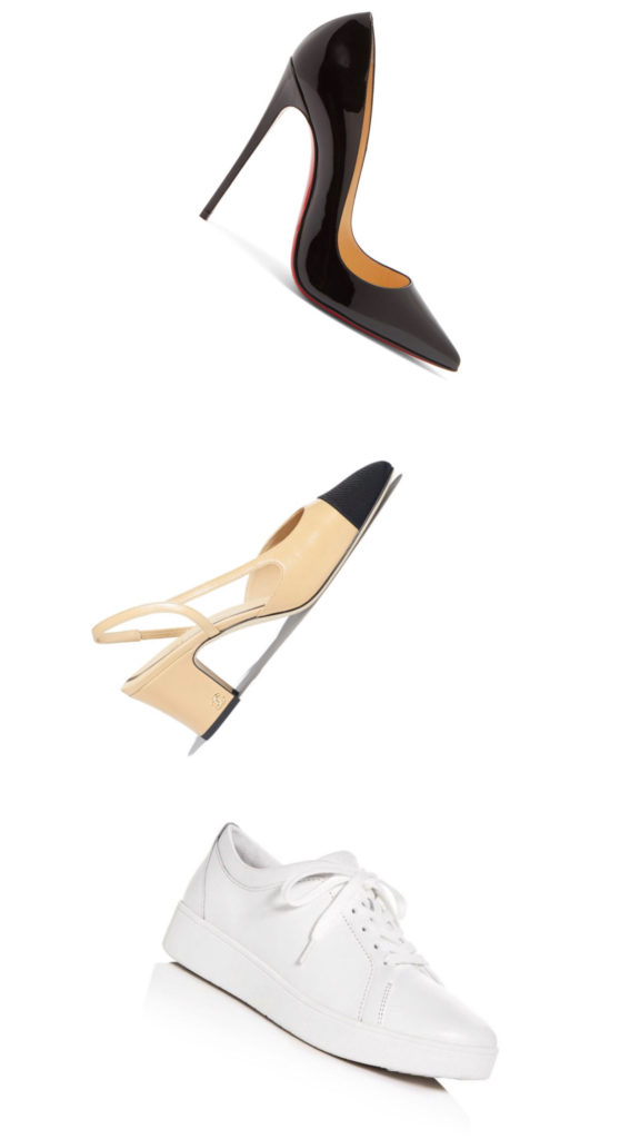 minimalist chic shoe closet must haves