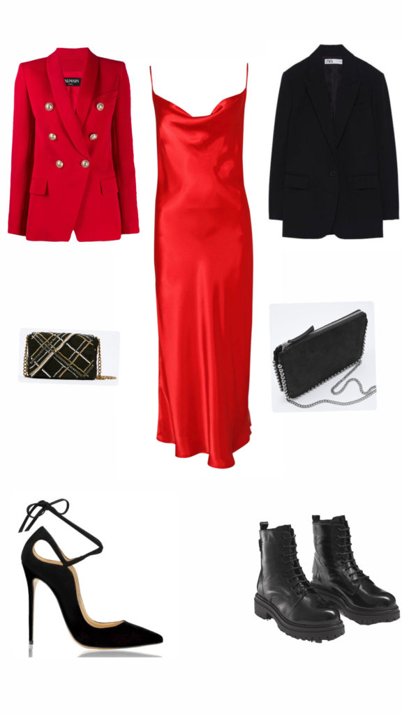 outfit ideas for the slip dress