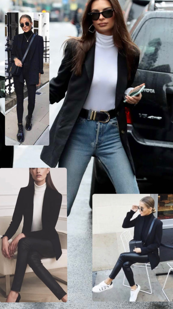 three ways to dress up your black blazer