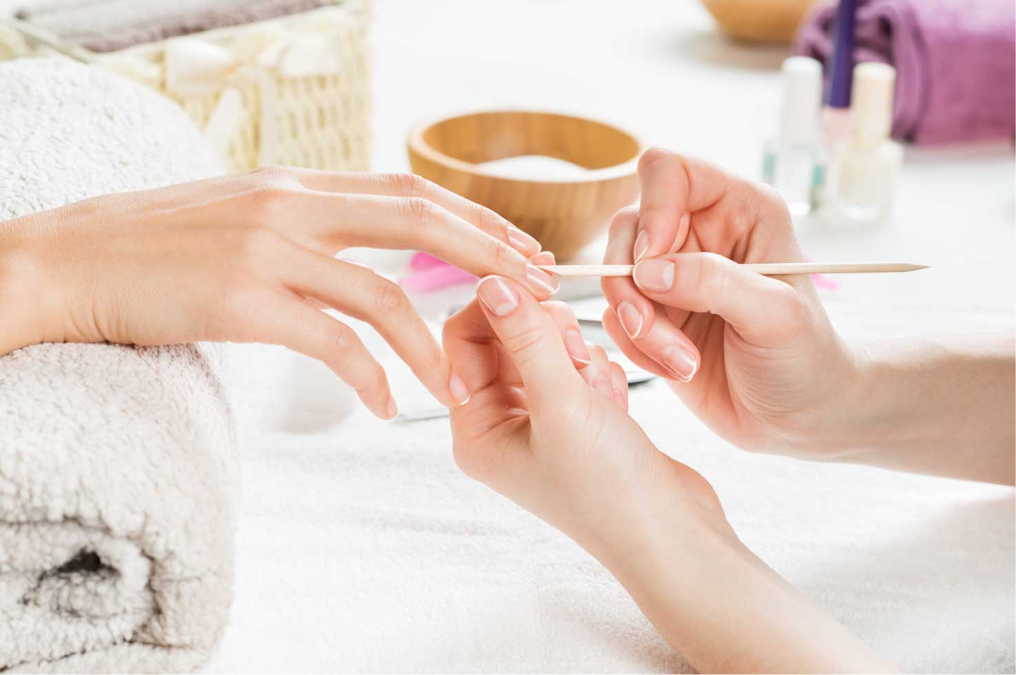 At Home Manicure Session